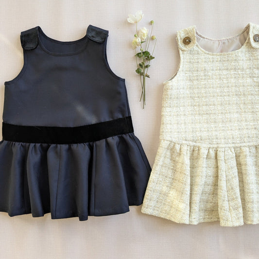 #1　 肩あきギャザー＆フレアワンピース