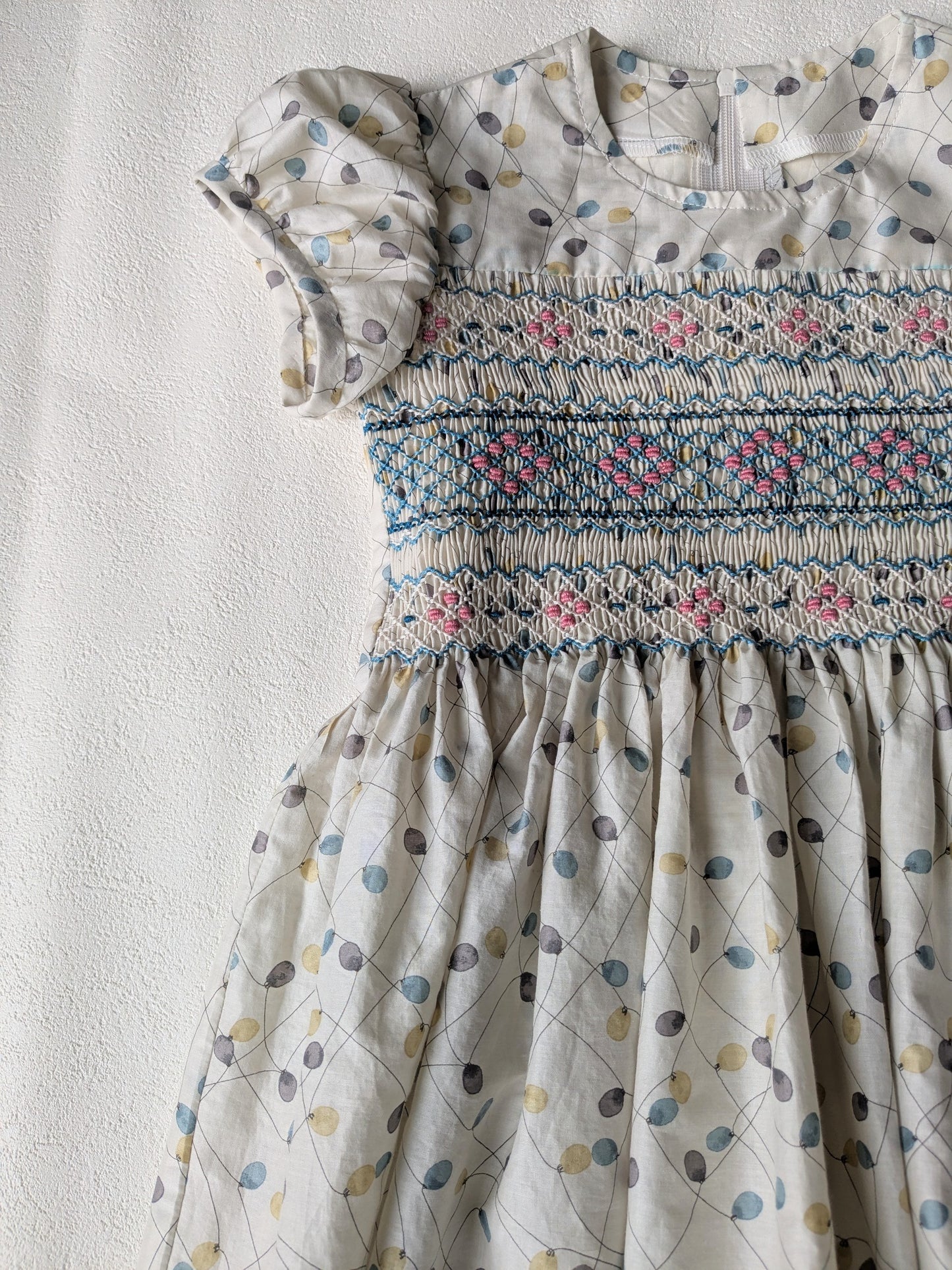 リバティスモッキング刺繍のワンピース　　　110size　【sold out】